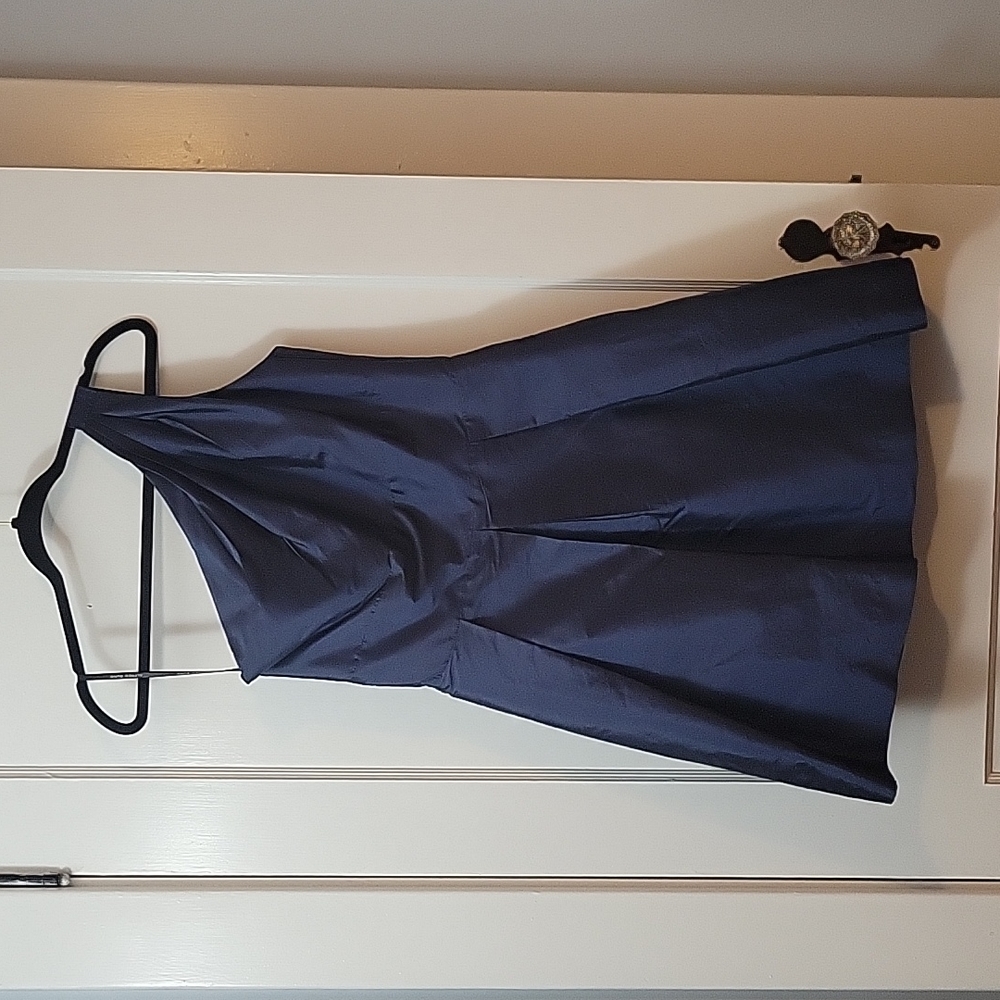 Women's Alfred Sung One Shoulder Navy Dress